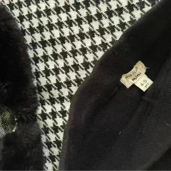 River Island Size 4-5 Years Old Black and White Houndstooth Girls - Picture 5 of 5
